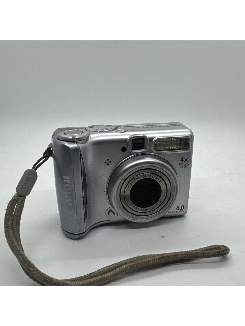 Canon PowerShot A540 6MP Compact Digital Camera Silver Tested Works